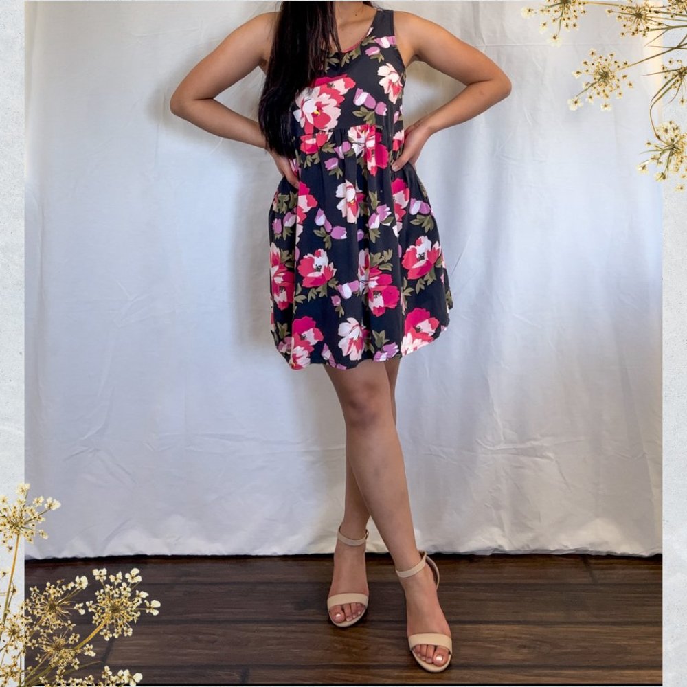 Old Navy Sleeveless Mini Floral Dress, S